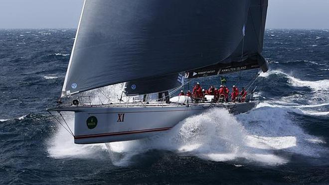 Wild Oats XI charges south and towards line honours in last year’s Rolex Sydney Hobart Race © Brett Costello/News Ltd http://www.news.com.au